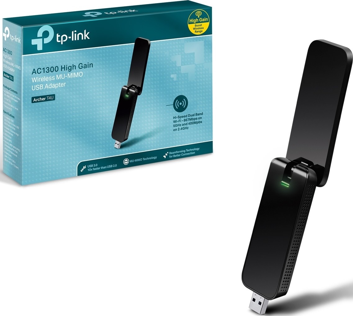 Tp link t4u plus. Wi-Fi TP-link ac1300 (Archer t4u). Archer t4u ac1300. Адаптер Wi-Fi USB TP-link Archer t4u ac1300 Dual-Band, 867mbps 5ghz+400mb/s 2.4GHZ, 2 антенны, USB 3.0. TP link Archer USB адаптер.