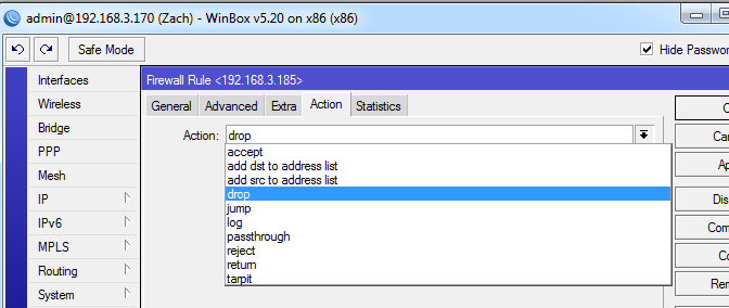 cara blok situs di mikrotik dengan winbox