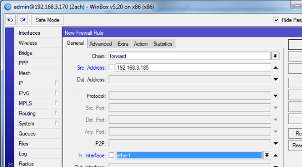 cara blok situs di mikrotik dengan winbox