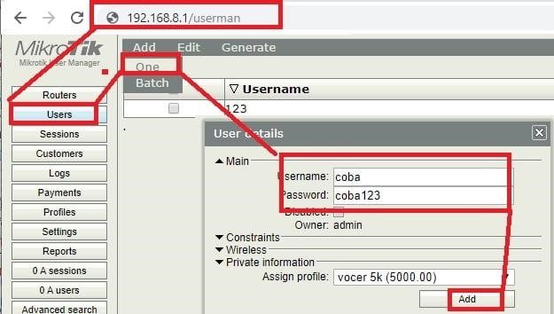 cara membuat voucher hotspot dengan winbox