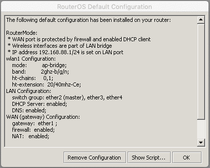 Remove Configuration