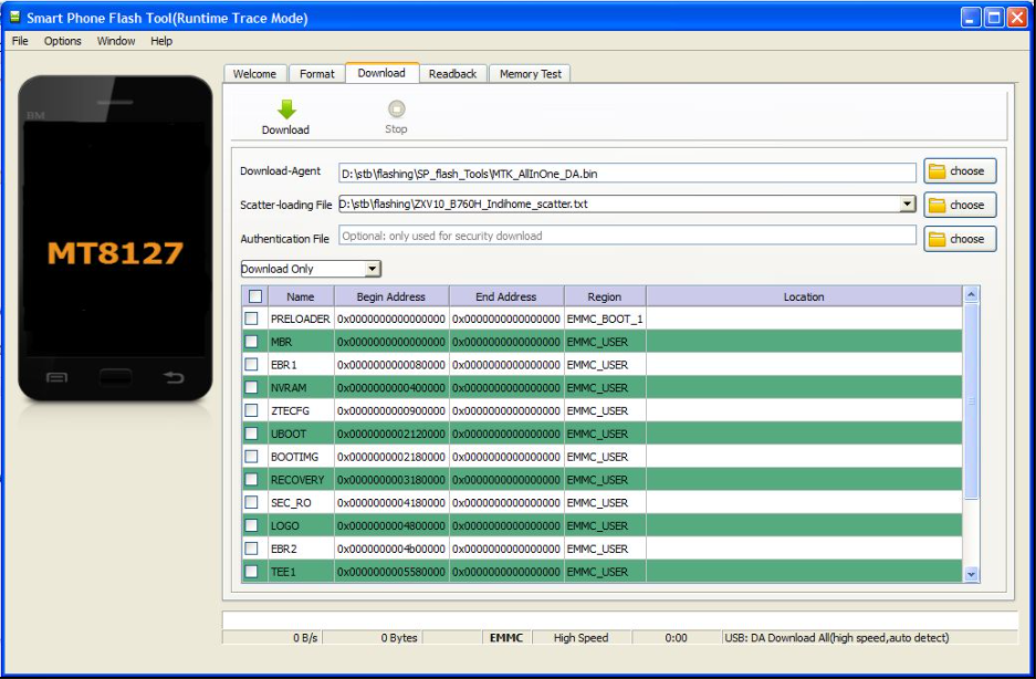 Smart Phone Flash Tool