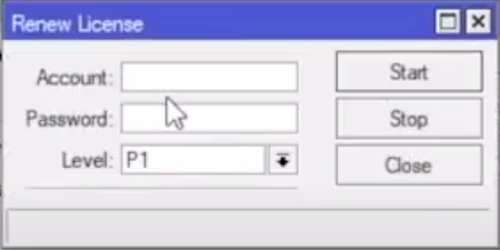 account Mikrotik