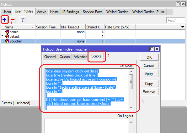 cara membuat voucher hotspot harian mikrotik tanpa menggunakan user manager