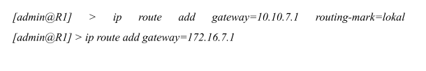 default route