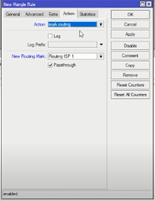 Routing ISP 1