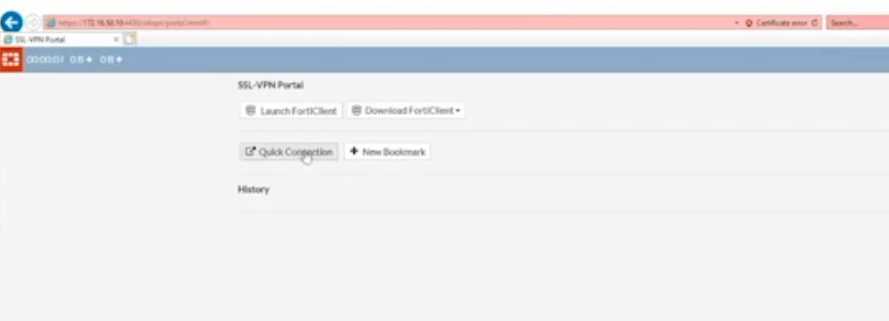 web mode dari Fortigate