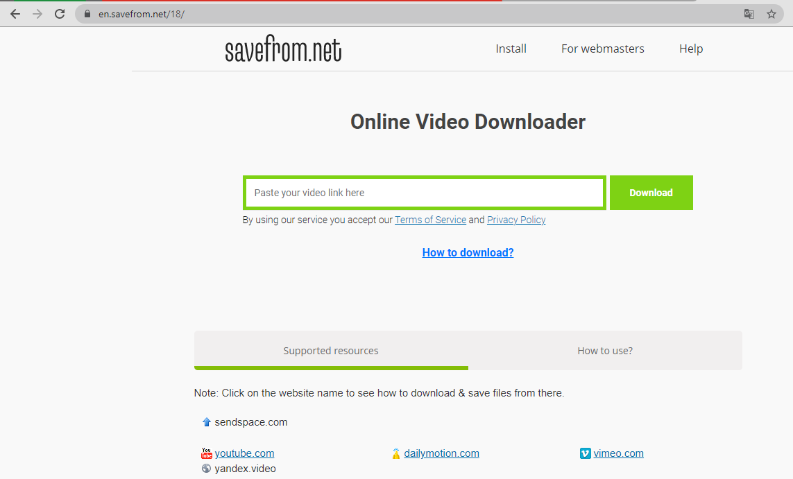 Savefrom.net.