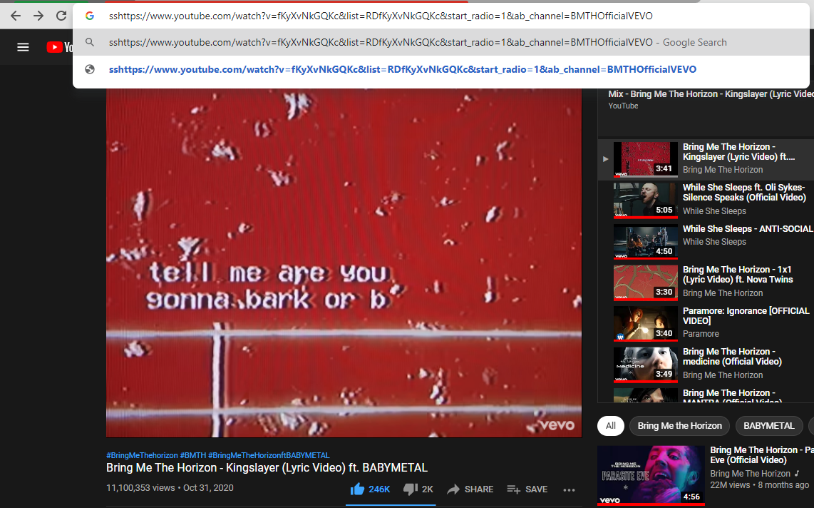 Tambah SS pada URL Video