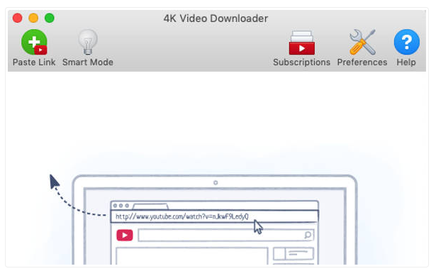 buka aplikasi 4K Video Downloader.