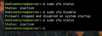 Cara Menghentikan Service Firewall UFW
