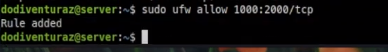 allow port