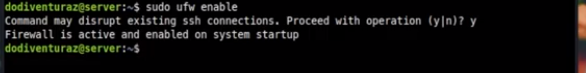 enable UFW