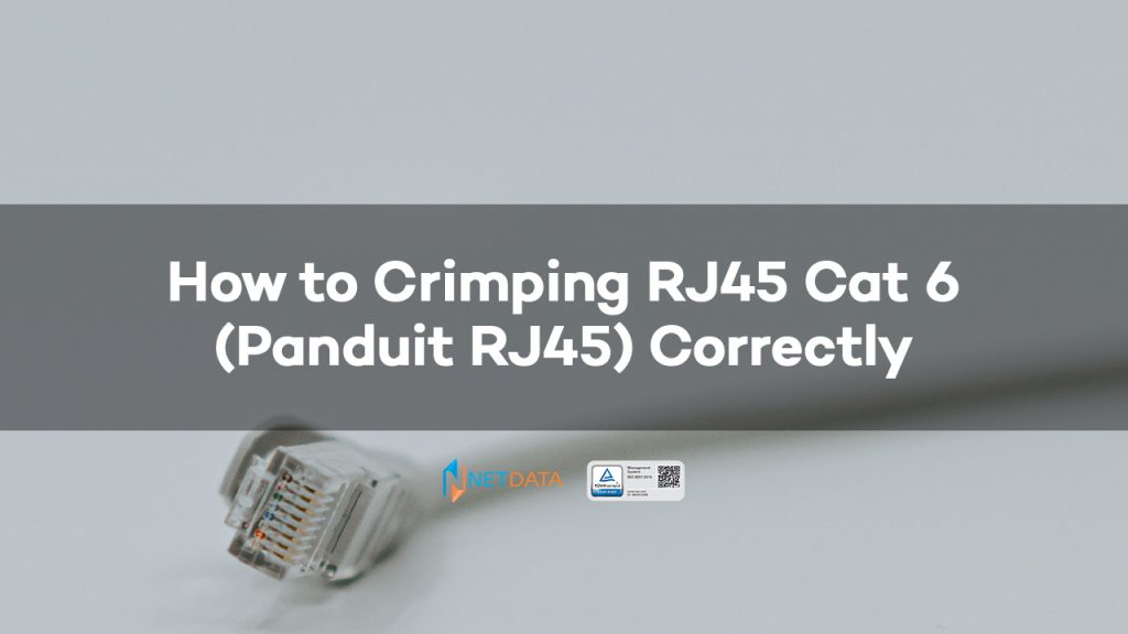 How to Crimping RJ45 Cat 6 (Panduit RJ45) Correctly