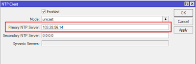 Setting SNTP Client Mikrotik Paling Gampang ~ PT. Network Data Sistem